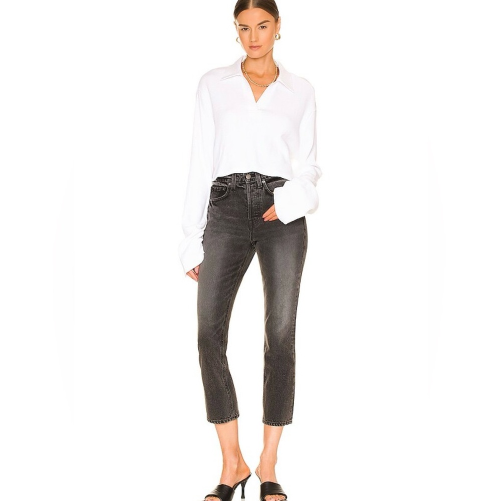 GRLFRND Karolina High Rise Straight Crop Jeans NWOT